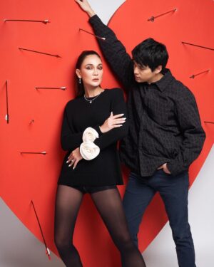 Maxime Bouttier Instagram - MY VALENTINE ❤️

@lunamaya
Photographer @winstongomez #winstongomez 
Mua @bubahalfian 
Stylist @carolinemeliala 
Hair @yezhadjohair 
Studio @11.11studiojakarta 
Nails @linneabeautybar_id 
Outfit @maisonvalentino @time.international 
Men shoes @jacksonsh.id