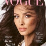 Maya Jama Instagram - Welcome to the world according to It-girl @MayaJama. Women, men, television executives, fashion designers – everyone has fallen hard for @BritishVogue’s August 2023 cover star. Writer @Raven__Smith hits the town with the UK’s girl of the moment as she goes global. In the new issue she discusses taking on #LoveIsland, family drama, and the misconceptions around her dating life. Click the link in bio to read the interview, and see the full story in the new issue, on newsstands Tuesday 18 July. #MayaJama wears a hoodie sweater and t-shirt by @MiuMiu and jewellery by @TiffanyAndCo, photographed by @StevenMeiselOfficial and styled by @Edward_Enninful, with hair by @GuidoPalau, colourist @SuiteCarolineSalon, make-up by @PatMcGrathReal, nails by @JinSoonChoi and production by @ProdN_ArtAndCommerce. [Image description: Image is a close-up shot of Maya Jama, a mixed-race woman with windswept dark brown hair, on the cover of British Vogue. She wears winged liner and a sweep of bronzer with a peachy lip. Just visible in the bottom of the image are her grey hoodie sweater and T-shirt, both by Miu Miu, worn with a gold and diamond link necklace by Tiffany & Co. Above her head, the Vogue logo appears in coral pink, while a cover line declares: “Fashion’s love affair with Maya Jama.”]