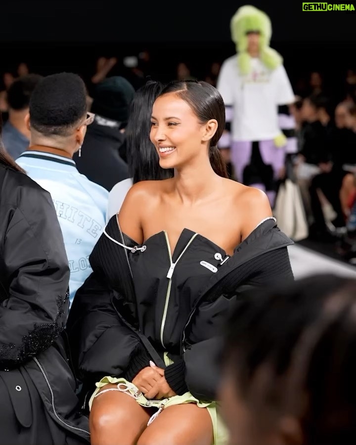 Maya Jama Instagram - 24hrs in Paris OffWhite to Rabanne 🤌🏽 Paris, France