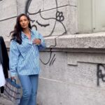 Maya Jama Instagram - Philosophy to Marni to dinner etc Milan, Italy