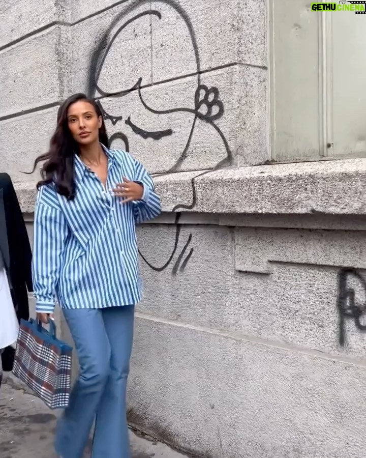 Maya Jama Instagram - Philosophy to Marni to dinner etc Milan, Italy