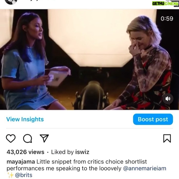 Maya Jama Instagram - She’s hosting The Brit Awards💫 Realised I don’t post as much work stuff on here as I should but I wrote down a list of goals as a presenter as soon as I left my retail job and this was the final one I had to tick off🥹 To say 16year old me wouldn’t believe it would be a lie, every single goal I wrote down I knew was possible I just had no idea when or how, self belief & prayer is so crucial, if you believe it you can achieve it as cliche as that is, looking back at it all got me emosh, there’s beauty in the journey.. & here we are 🙏🏽 Pic 2 is the first time I ever attended at 21 and I hadn’t learnt how to pose on red carpets so my fist was clenched behind my back from nerves 😂 Pic 3 is the first time I hosted the red carpet show in 2018 Video is me doing interviews for the Critics choice performances in 2016 Hosted the pre show a few years in a row, last minute stint on the main show & nowww il see you on March 2nd with the guyssss 👋❤️