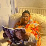 Maya Jama Instagram - Covergirl in my local 🥹 @britishvogue is out nowwww so overwhelmed with happiness and filled with love everytime you tag me in pics but seeing it in person is a bloody madness ! - there’s more pictures inside that arent online so I’ll leave it that way for now so you can go have a look 😅( featuring my nan looking confused & beautiful aunty too) ❤️