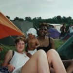 Maya Jama Instagram - First Glastonbury with the girlies 😅 Not gna lie I can’t wait to have a mini an bring them around festivals tied to my back 😂💃🏽🥹
