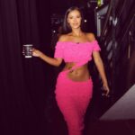 Maya Jama Instagram – 💞💖 Live TV is my absolute favouritee 
First ever After sun show was so much fun (I was happier than I look in these posey pics lol ) – will be back every Sunday on ITV2 💕💖 Elstree Studios