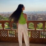Mayan ElSayed Instagram - Thank you @institutfrancais_egypte for inviting me to the opening of @grunfete De La Musique 💚 Styling: @yasminekenawi Top: @staud.clothing Pants: @twenty_3official Jewelry: @vintagelanejewelry Bag: @okhtein Hair: @mahmuod_abady_ at @minakhamis Al-Azhar Park