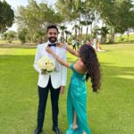Mayan ElSayed Instagram – My brother & the love of his life got married and I couldn’t be happier🩵 

Dress @danas.eg 
Makeup @saraarefmua 
Hair @silviahairstyling