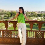 Mayan ElSayed Instagram - Thank you @institutfrancais_egypte for inviting me to the opening of @grunfete De La Musique 💚 Styling: @yasminekenawi Top: @staud.clothing Pants: @twenty_3official Jewelry: @vintagelanejewelry Bag: @okhtein Hair: @mahmuod_abady_ at @minakhamis Al-Azhar Park