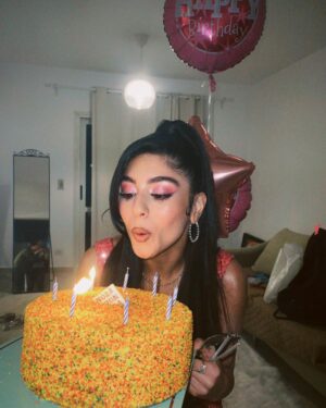 Mayan ElSayed Instagram - 25, blessed, grateful, happy, and full of love💗✨

Stylist: @yasminekenawi
Stylist Assistant: @faridahammouda
Dress: @nadinemerabi
Jewelry: @swarovski
Makeup: @makeupmariamfaroukk_ 
Hair: @silviahairstyling 

Thank you for everything🤗 @tony_events you’re the best!