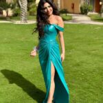 Mayan ElSayed Instagram – My brother & the love of his life got married and I couldn’t be happier🩵 

Dress @danas.eg 
Makeup @saraarefmua 
Hair @silviahairstyling