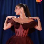 Mayan ElSayed Instagram - Cairo Drama Festival portraits♥️ Brought to you by @gossipsonline_ Photographer: @norayoussef_photography Art director: @sarabahaa1 Styled @bypoucyelshahawy Dress @bazzaalzouman Makeup @makeupmariamfaroukk_ Hair @mr.bishoo @alsagheersalons Jewelry @iramjewelry_