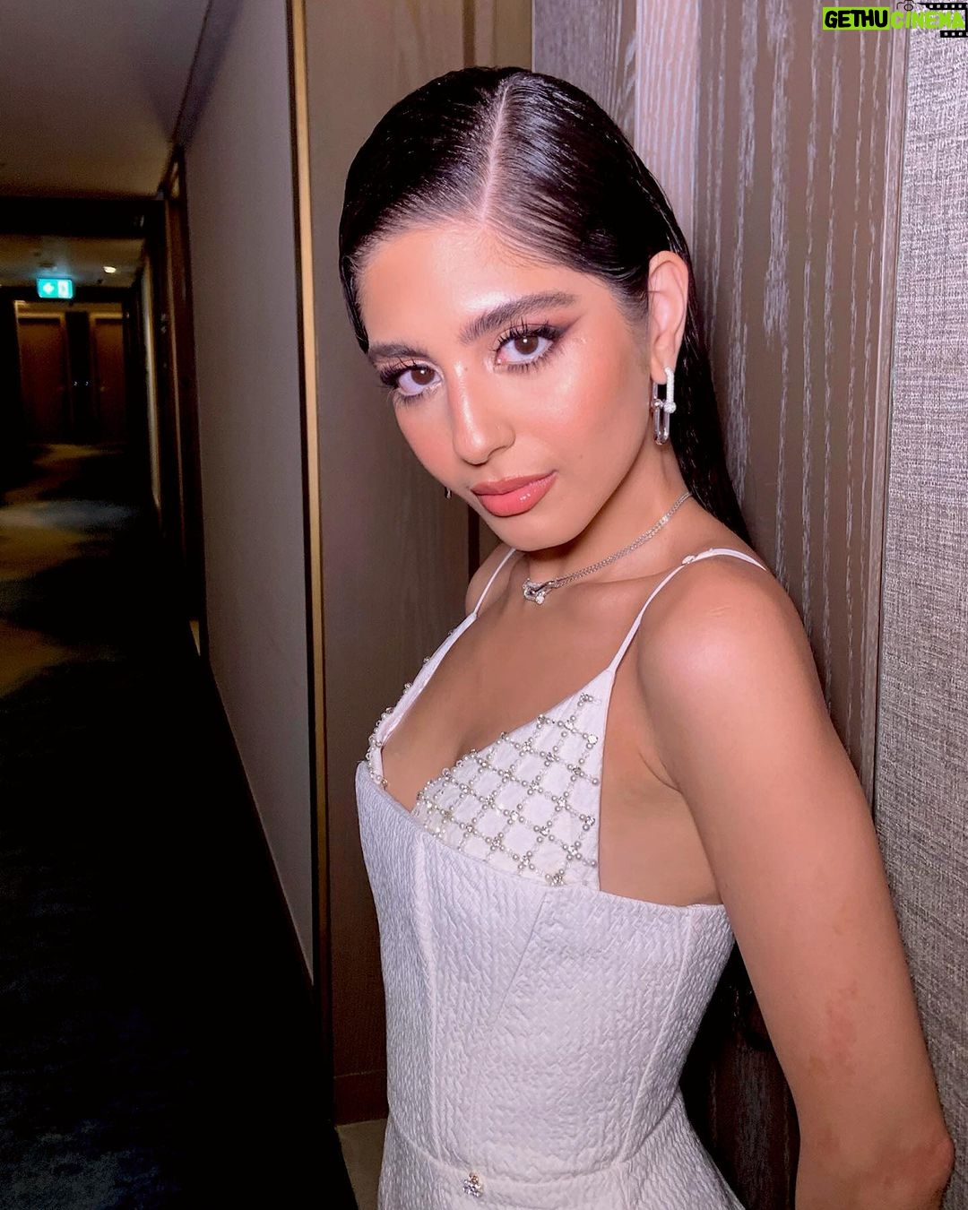 Mayan ElSayed Instagram - Blessed🤍 Styling: @yasminekenawi Assistant stylist: @faridahammouda MUA: @jeizelb_makeup @charlottetilburyarabia Hair: @hairbysarrah @collective_hair Dress: @elisabettafranchi @krisma_me Jewelry: @tiffanyandco Heels: @machandmach