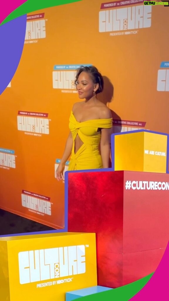 Meagan Good Instagram - Nothing but culture at #CultureCon 🙌🏾 Panelists Meagan Good, Kendrick Sampson, Jamal Henderson, and Danielle Young showed up stylish as ever as they discussed their journeys leveling up across the industry #HarlemEverAfter
