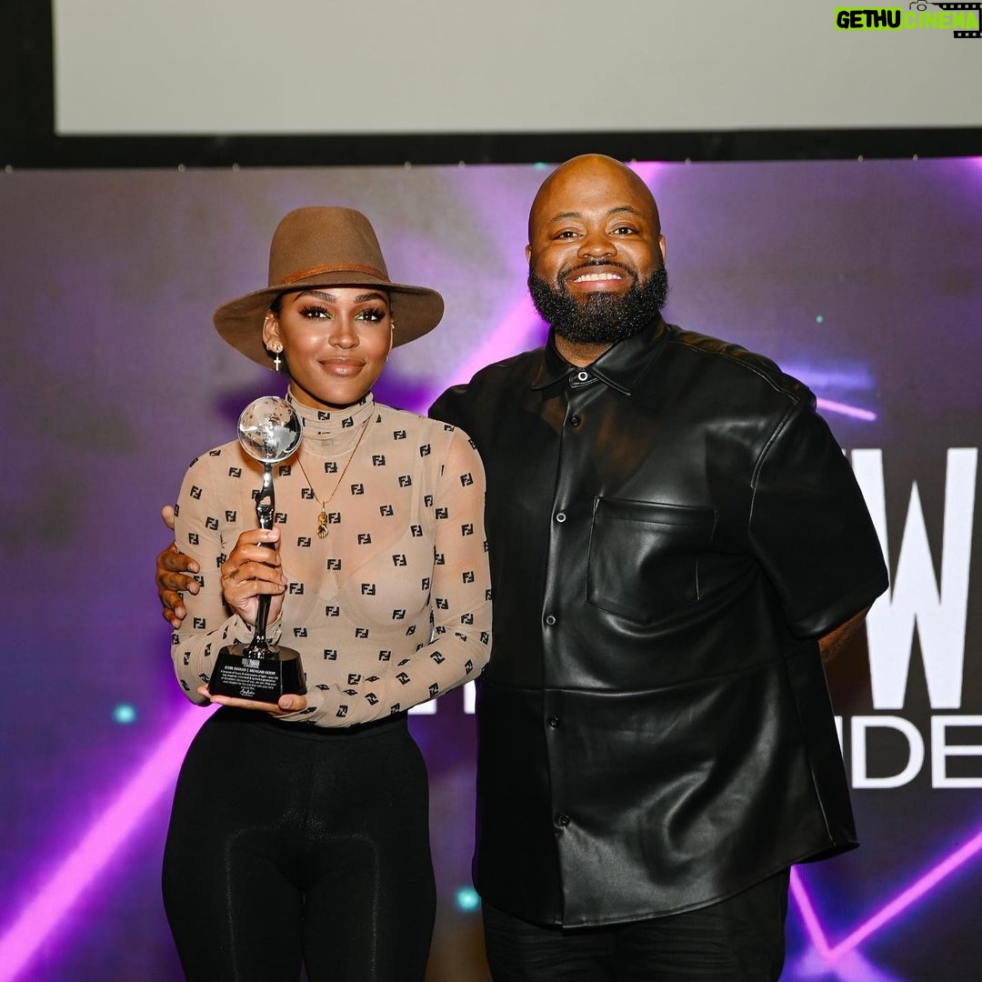 Meagan Good Instagram - There aren’t enough words to describe what last night was for me .. This past year I was hit with the most devastating low I never imagined .. and in the same breath; experiencing spiritual, personal and career highs that in all honesty I felt more comfortable & worthy just praying about ..and am mind-blown that they are manifesting 🙏🏾. Being honored last night touched my heart and soul to the core.. not because of any accolades of what I’ve achieved as an actress- but because of the covering & unconditional love I received. Last night wasn’t about what I’ve accomplished in my career -but rather “who I am” at the core of my being.. That covering & love is invaluable.. i’m humbled, thankful, grateful and my heart is so full … Thank you to every single person who came last night & sat in the audience to give me flowers. Thank you to every family member & friend who showed up for me .. Thank you to every single one of my castmates & work family (that’s transcended into family’family) that dropped everything to come & celebrate, cover, pour into, remind , love on and honor me. This season of life is so crazy and unexpected ..but the one thing I know for sure ? That I am loved ..and that what’s coming next? Is incredible .🙌🏾🙏🏾 Thank you @WatchAllBlk • @SheaMoisture • @MeleSkincare for sponsoring this event 🤎🙏🏾 Special “Thank You’s” to @IAmSteveJones + @HollywoodConfidential for always lifting me up in so much love & for putting this unforgettable night together 🙏🏾. And to my Cuzzo/Brother/Bestfriend @DijonTalton ; for being my biggest cheerleader, a safe place, loving me unconditionally and being the anchor to make this happen. But the biggest Thank You is to God .. Thanks for reminding me how loved I truly am. How worthy I am because “You” say so 🙏🏾.. and what big plans You have for this lil Kingdom kid 🙈 .. Thank You Lord 🤲🏾 📸 | @GiannaSnapped + @Nicolette.Carney 💄| @makeupbyjmonroy