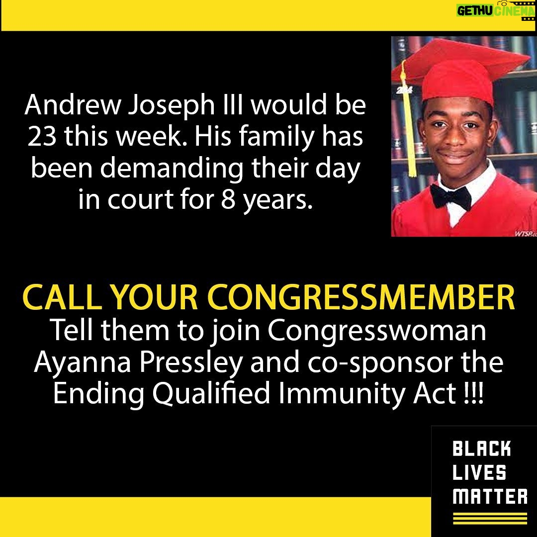 Meagan Good Instagram - 📢 ATTENTION PLESAE • • • Join the family of #AndrewJosephIII & @BLMTampa in demanding Congress & the White House take ACTION immediately to prioritize our demand to #EndQualifiedImmunity ! In practice, qualified immunity has shielded officers from liability in thousands of civil cases, even when accused of abuse or killing people. Police who have a badge and gun, who “can take our lives” and freedom need to be held to a higher standard, not a lesser one. That’s why we support the family of #AndrewJosephIII , @TampaBLM & so many others and demand : #EndQualifiedImmunity #QualifiedImmunityIsOrganizedCrime #BlackLivesMatter #AndrewJosephIII all I’m asking you for is one thing .. PLEASE SIGN THE PETITION IN MY BIO .