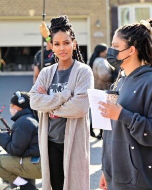 Meagan Good Instagram - ʜᴀᴘᴘʏ ᴘʟᴀᴄᴇ . 

#Director
@megamind_media + @bethertv 📸 @prolificfilms