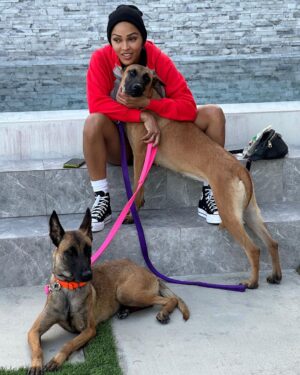 Meagan Good Instagram - Who da’thunk dis catwoman’d become a dog mom 🤷🏽‍♀️🤣

Those who know me know how truly bizarre this is 👀😂🥰