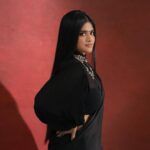 Megha Akash Instagram - Leave a little sparkle wherever you go, even in all black 🖤 Styled by: @theresa.shalini Jewellery : @amrapalijewels @amethystchennai Muah : @salomidiamond @teamdiamondartistry Photography: @prachuprashanth #styledbyshalz #vadakupattiramasamy #successmeet #love