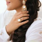 Megha Akash Instagram - •🩷• Styled by: @theresa.shalini Outfit : @aaral___ Earring & ring : @amrapalijewels @amethystchennai Ring : @mykreshya Footwear: @taaramitraofficial Muah : @salomidiamond @raisedbrowsbybhavani @teamdiamondartistry Photography: @prachuprashanth #styledbyShalz #vadakkupattiramasamy