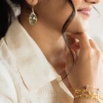 Megha Akash Instagram - •🤍• Styled by: @theresa.shalini Outfit : @bykaveri Earrings : @amrapalijewels Rings & bracelets: @mykreshya Muah : @salomidiamond @teamdiamondartistry Photography: @prachuprashanth #styledbyShalz