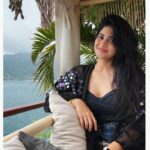 Megha Akash Instagram – Here’s wishing you all sunshine , love and happiness ♥️✨🧿 YONA Beach Club Phuket