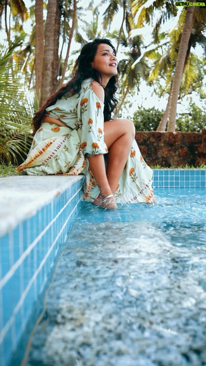 Megha Gupta Instagram - Slow down Sit with your feelings Sit with yourself Feel the Sun on your face The mud rejoices at your touch This is a privilege. Each breathe you take is a privilege Nothing is going anywhere What’s yours is yours What isn’t, was not meant to be yours How beautiful, the relief How beautiful, this life. Only love, megha Shot by my beautiful @vaijayantivarma 💚 #goa #slowdown #life #nature #earth #green #sunshine #sun #earthing #ootd #rest #weekend #love #mood
