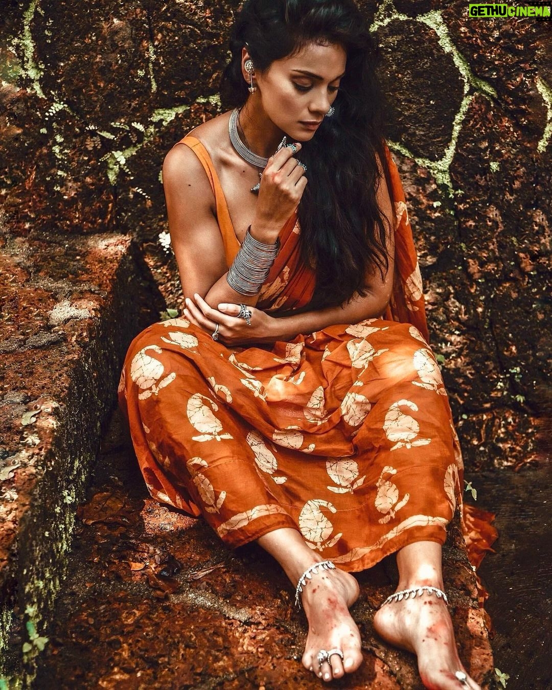 Megha Gupta Instagram - . The Divine Masculine wants to protect and provide. The Divine Feminine wants to nurture and birth. He is consciousness, She, the Universe. He is the sky, She, the weather. Feminine Energy Allows us to turn within and examine the looping patterns that our wounding causes us to repeat. She shows us how we have been neglecting our truth and guides us toward living from our hearts. Masculine Energy Provides us with the will, drive, and strength to exit these patterns of wounding. He takes us by the hand and encourages us to release whatever is not in our best interest and to instead claim our destiny. When they come together in union, these energies bring us freedom. The Balance is beautiful. Shot by the amazing @sanjeevkumarphotography Look brought together by @chocolate_wiggle #divinemasculine #divinefeminine #tribal #nurture #nature #consciousness #universe #yinyang #ShivShakti #indian #india #meghagupta #ootd #tribaljewellery