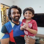 Meghana Raj Instagram - Now u know who teaches Dhruva his dance moves! Happy Birthday chikkappa! 🥰 🧿