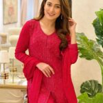 Mehazabien Chowdhury Instagram - May the magic of Eid bring endless joy and fill your heart with pure delight. Eid Mubarak 🌙❤️ Wearing: @anzara.official #EidUlAzha #eidmubarak