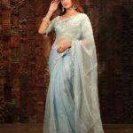 Mehazabien Chowdhury Instagram - Saree state of mind 🦋 Outfit : @premscollections Photography: @zutons_snapshoot