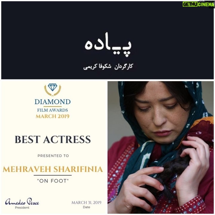 Mehrave Sharifinia Instagram - 🎬🎞’ شکوفا و هاله یک سال برای نوشتن فیلمنامه‌ی فیلم کوتاه «پیاده» وقت گذاشتن و شکوفا شاه‌نقشش رو به من سپرد. هزارتا داستان غم‌انگیزِ واقعی درباره‌ی زنان مهاجر افغانستانی برام تعریف کرد که مغزم سوت کشید. دغدغه‌‌ش بود، براش مهم بود، دغدغه‌ی منم شد. بعد از یک ماه تمرین، مرداد ۱۳۹۷ شکوفا کریمی قصه‌ی زندگیِ “بوسه” رو ساخت و باعث شد من یک هفته از این نقش لذت ببرم و ته دلم غمش رو احساس کنم.❤️🙏🏻 کار بسیار سختی بود ولی همه چیز عالی و حرفه‌ای برگزار شد.👌🏻 چند روز قبل جایزه‌ی جشنواره‌ی DIAMOND ایتالیا رو به بوسه دادن و باعث خوشحالی شد. کاش ذره‌ای از این شادی نصیب قلب زنان مهاجر افغانستانی هم می‌شد. ‘ ممنونم از همه‌ی مهربونی و لطف شما بابت تبریک‌ها🌹🙏🏻 ‘ ‘ عکس: @ahmadreza_shojaei گریم: شهرام خلج ‘ #فیلم_کوتاه #پیاده ‘