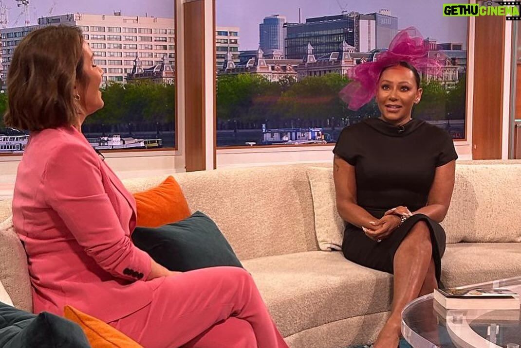 Mel B Instagram - Sitting with GMB discussjn my book Brutally Honest and my new updated chapters Steppin threw Buckingham palace gates with my baby girl by my side an representing WomensAid to discus and raise awareness about domestic violence and what can be donefor victims and survirvos and how we can take steps to end ths epidemic thats affecting people allaround us Together were taking small steps towards a safer brighter futrue for all ๐