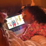 Mel B Instagram - About last night “netflicks and chill”with my baby girl madi and cookie of course,Xmas movies yippeee #mummysbedisbest #always #cantbeatthis #motherdaughter #loveyou Leeds UK