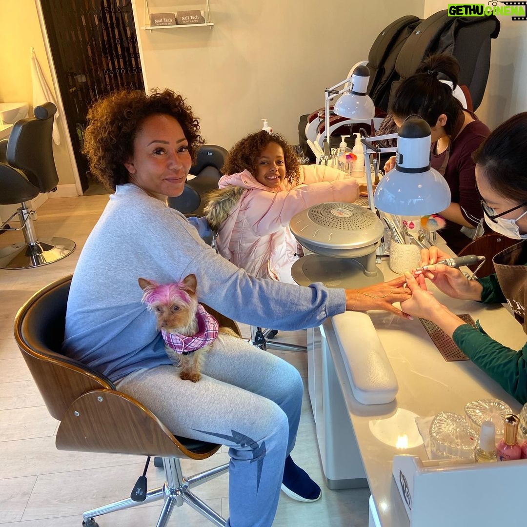Mel B Instagram - Girl time with my baby girl #nails #preciousmoments #motherdaughter Leeds