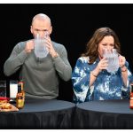 Melissa McCarthy Instagram – I think the old adage goes “I regret nothing!!”

However, in this case, I regret every bite. Especially bite #6 and #8 😳 Had such a great time lighting my insides on fire with @seanseaevans on @hotones 🔥
