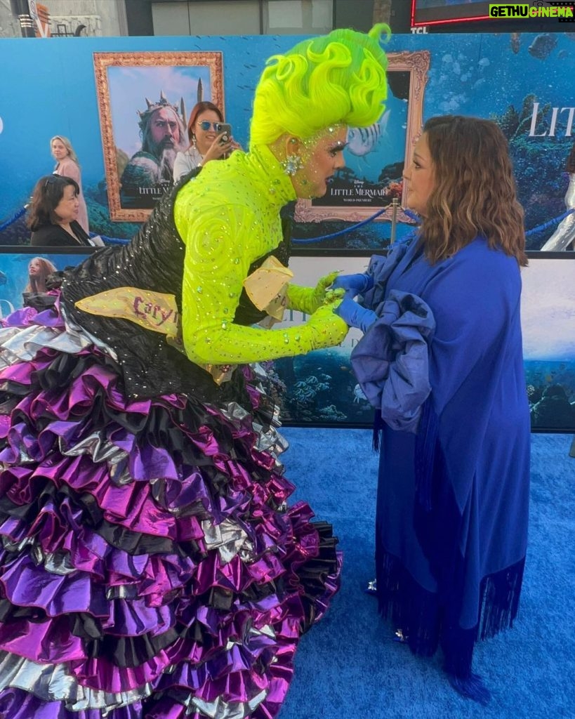 Melissa McCarthy Instagram - On second thought…DO meet your heroes!!!!!! 🎉🥰😍🧜🏽‍♀️🐙👑