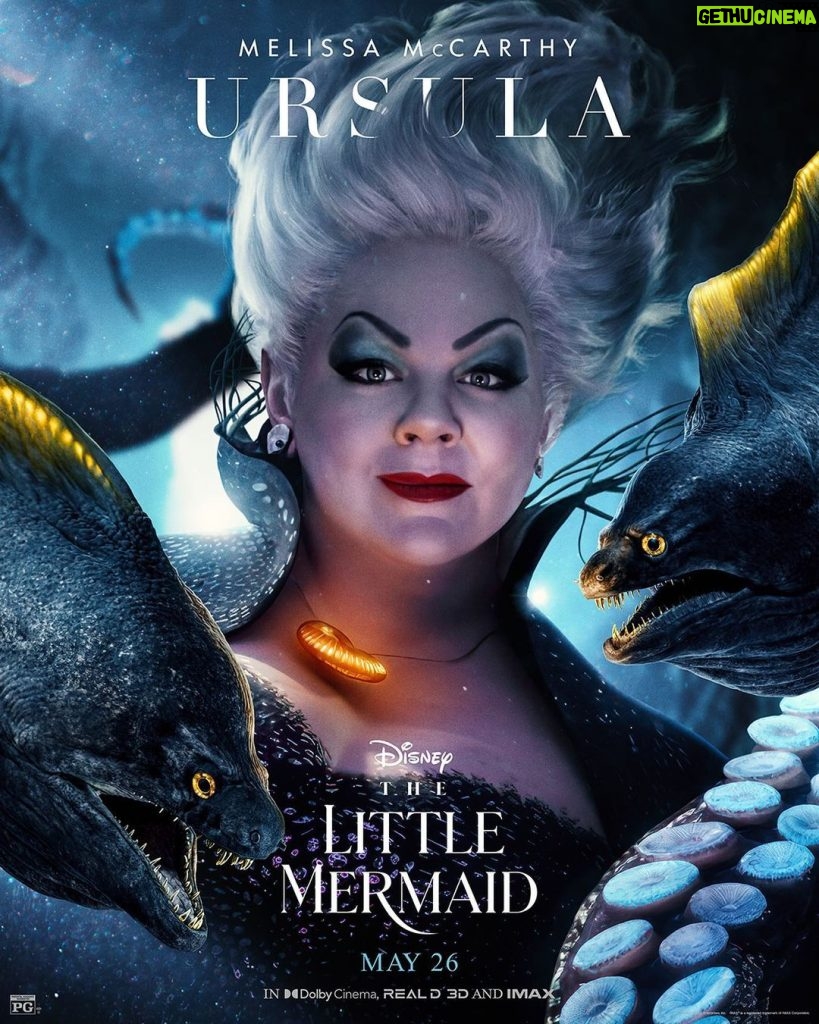 Melissa McCarthy Instagram - One month until I get to share this fever dream with everyone!! 🐙🧜🏽‍♀ Eyebrows inspired by Missy McCarthy circa 1988 !!! #TheLittleMermaid in theaters May 26!
