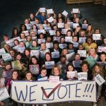 Melissa McCarthy Instagram - All the amazing women from our movie set! EVERYONE GET OUT AND VOTE #wevote #imwithher @gillianjacobs @debbyryan @mollsterg @jennisennis @hillaryclinton