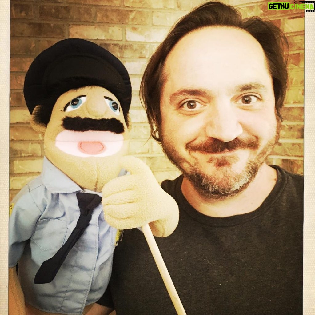 Melissa McCarthy Instagram - This is my husband- the serious director...and his puppet. #LOTP @benjyfalcone