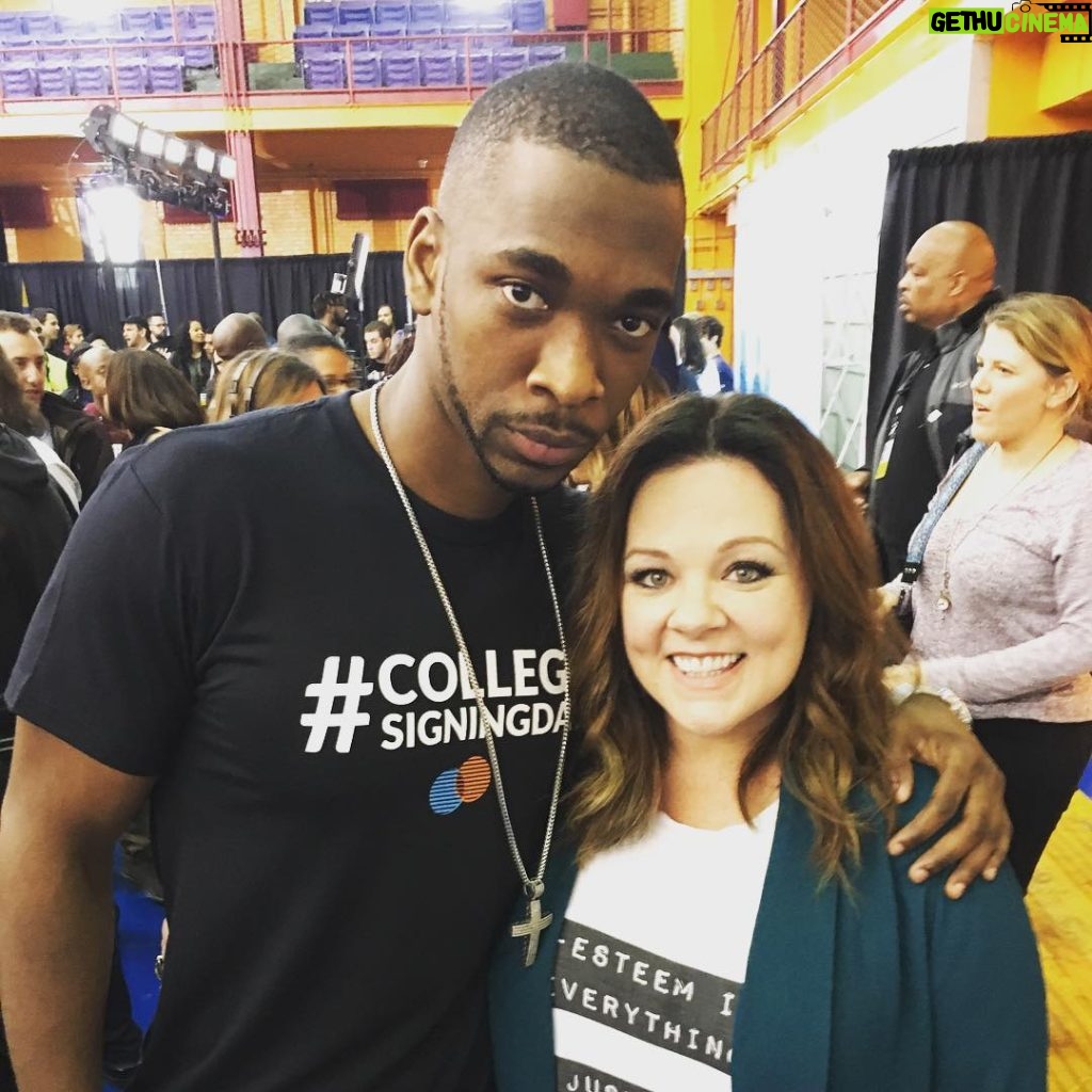 Melissa McCarthy Instagram - Jay pretty much killed it today!! #CollegeSigningDay