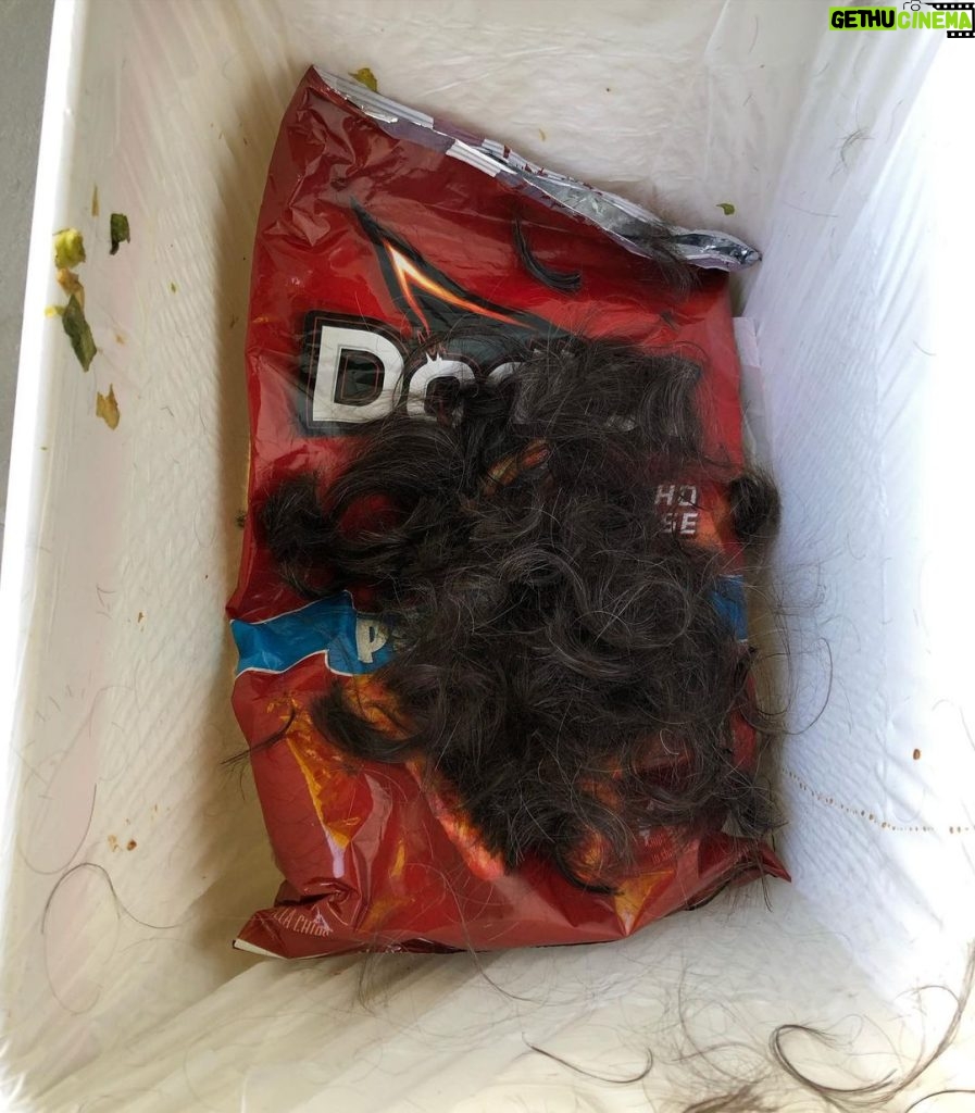 Melissa McCarthy Instagram - If you’re going to give your fella a mullet- let it rain down on the Doritos bag already in your garbage can