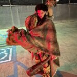 Melvin Gregg Instagram - PreHistoric 🦖 Fun Fact: Bobbie made these costumes from rolls of fabric a few hours before we went out! So even in prehistoric time we would’ve still been fitted!