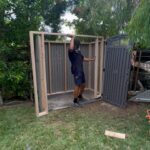 Melvin Gregg Instagram - I wanted to move the shed so I could do a different project but…the shed decided to jump off of the Dolley and crumble into pieces! Instead of spending $1200 on a new shed. I framed up a new 1 and used the old 1 as a shell!