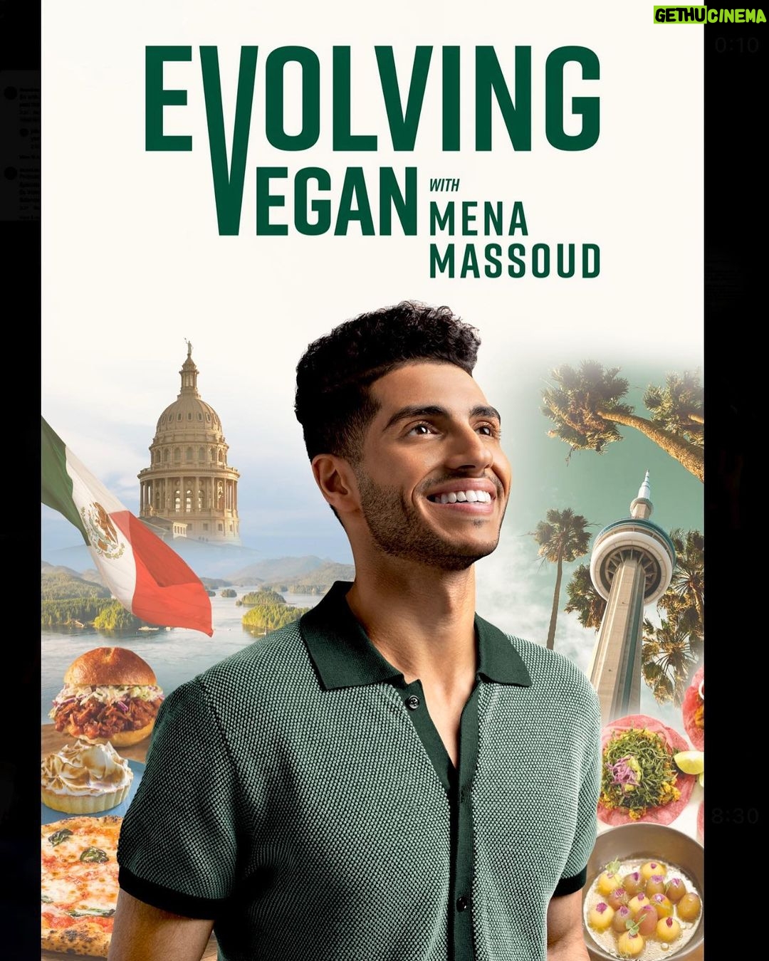 Mena Massoud Instagram - Official poster for #EvolvingVegan premiering March 30th on @cravecanada @ctvlifechannel. Get ready for a wicked ride. Trailer premiering tonight during the #Oscars in Canada.