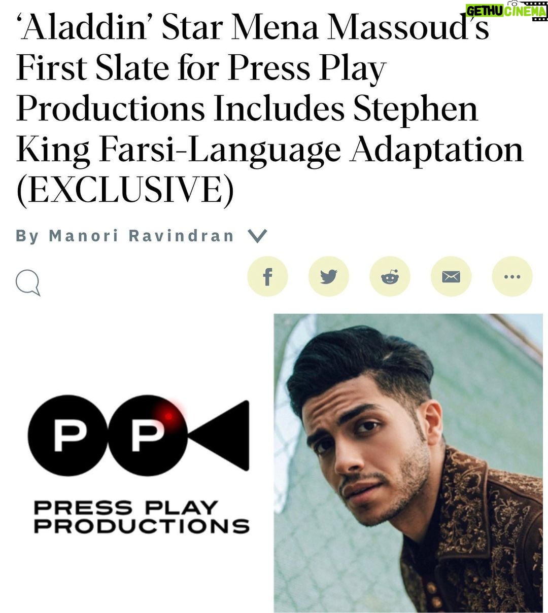 Mena Massoud Instagram - An in-depth look at everything we have going on this year @pressplayproductions. Time to share our incredible stories with the world!