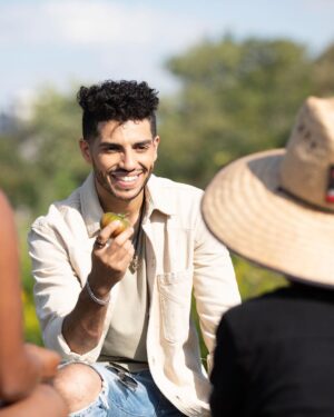 Mena Massoud Instagram - Go to a farm this week & smell random sh*! Highly recommend.