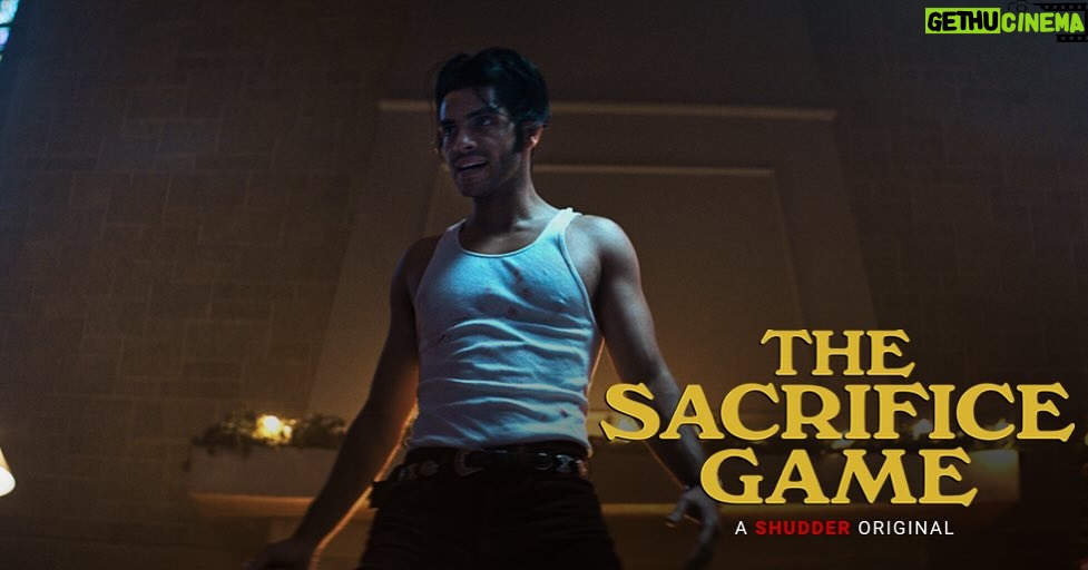 Mena Massoud Instagram - Grateful to have gotten the opportunity to play a very different kind of character in #TheSacrificeGame out this Friday on @shudder @amcplus