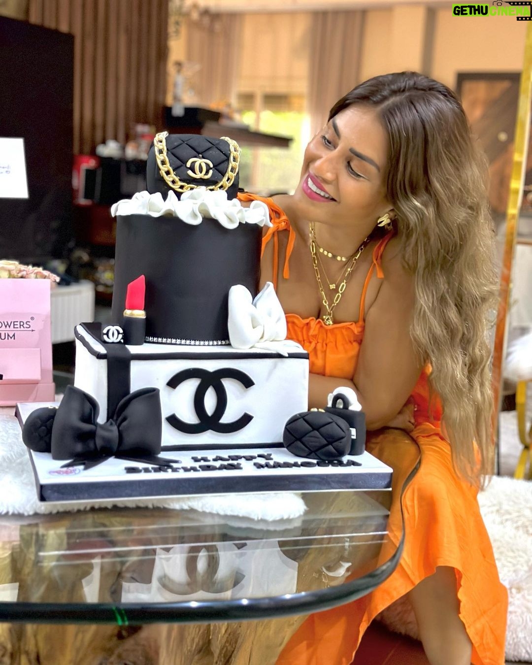 Menna Fadali - 104.4K Likes - It’s my birthday 🎈🎁🎊🎂 thank u. @cake_up_egypt for lovely birthday cake ❤️