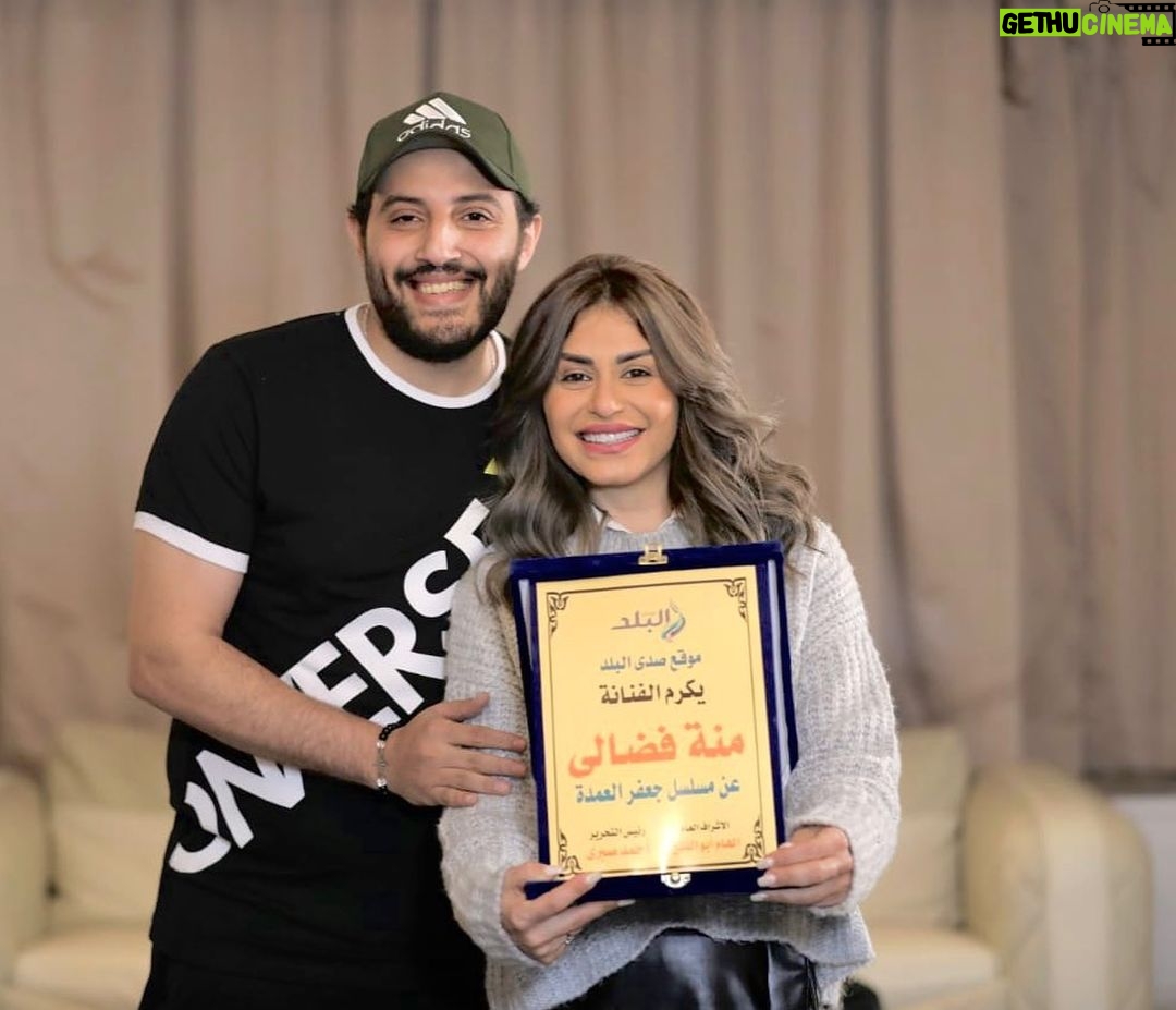 Menna Fadali Instagram - تاني تكريم ليا عن دور نرجس مسلسل جعفر العمده شكرا صدي البلد حبايبي كلكم و خالوود متحرمش منكم بجد ❤️ #نرجس #جعفر_العمده #منه_فضالي