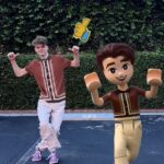 Merrick Hanna Instagram - Twins!  To celebrate the launch of the LEGO Friends Dance Off Experience on LEGO.com, the LEGO team turned me into a mini-doll! Are Mini-Doll Merricks’s moves better than mine? @lego